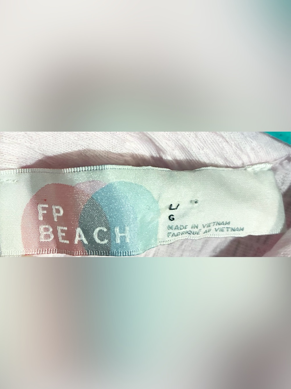 FP Beach Pink Textured Dress Sz L Cover Up Pockets cruise pool resort fun - Picture 5 of 10